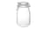Jar with lid, clear glass1.8 l