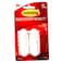 Command 17081 Designer Hooks, Medium, Holds 1.3 Kg. each hook, white color. 2 hooks and 4 strips/pack