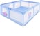 Lovely Baby Playpen For Toddler, Baby Playard, Playpen For Babies With Gate, Indoor Playard or Kids Activity Center, Sturdy Safety Play Yard With Soft Breathable Mesh And Anti-Slip Base (Blue)