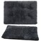 DEO KING Long Plush Pet Mat Dark Grey 53*38cm