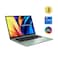 Asus Vivobook S14 K3402ZA Laptop - Intel Core i7-12700H - 512GB SSD - 16GB RAM - 14-inch - Intel Iris Xe Graphics - Windows 11 - Mint Green