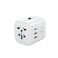 Aukey PA-TA01 Universal Travel Adapter With USB-C and 2xUSB-A Ports - White