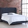 In House Roma Velvet Bed Frame - Queen - 200x150 cm - Dark Gray