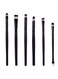 طقم من 6 فرش مستحضرات التجميل العيون أسود - 6-Piece Eye Makeup Brush Set Black