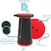 Generic Telescopic Camping Stool Portable Folding Seat Retractable Folding Compact Chair With Shoulder Strap Collapsible Travel Durable Stool Adjustable Lightweight Small Chair Red