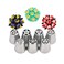 Generic Stainless Steel Piping Tip Set, Russian Tulip Flower Cake Cream Pastry Baking Decoration Tools 7 Pieces Set Professional Baking Supplies Frosting Tools Set For Cupcakes Cake Mould Cake Cup