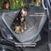 Wander Dog Hammock Style Seat Cover For Pets, Pet Seat Cover, Dog Car Hammock, Water-Resistant, Khaki, 27.5" Wide, Heather Charcoal Grey