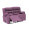 إن هاوس كرسي استرخاء مزدوج منجد بالمخمل - بنفسجي فاتح - NZ30