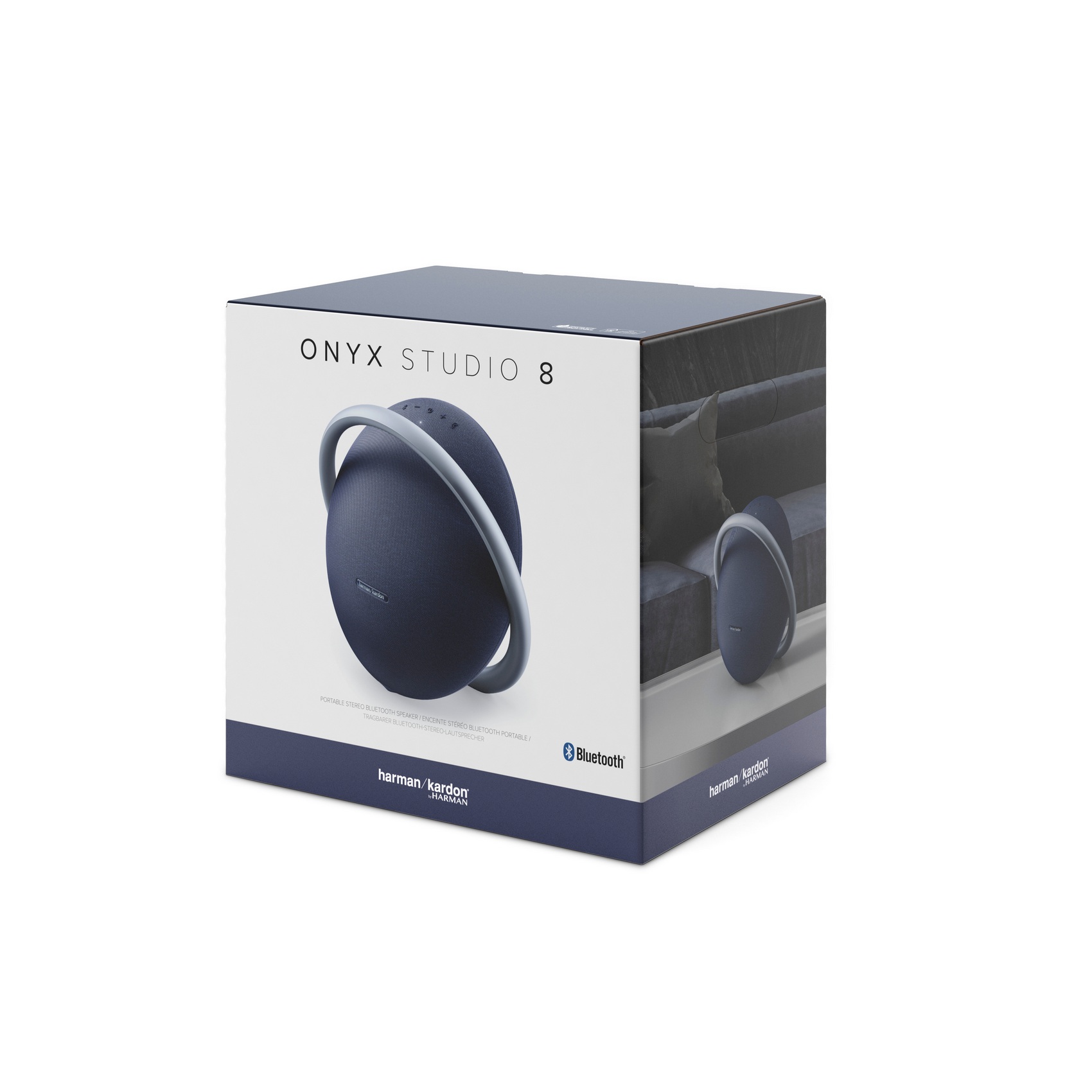 Harman Kardon Onyx Studio 8 Portable Bluetooth Speaker Blue