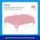 Markq Plastic Tablecloth for Rectangle Table 54&quot; x 72&quot; Disposable Table Cover for Bridal Shower Wedding Birthday Party Decorations (Pink)