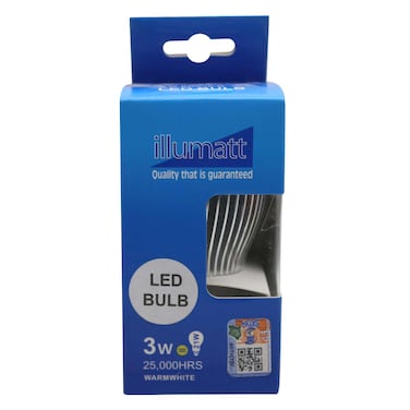 illumatt B22 Led Bulb White 3W