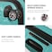 Eminent Hard Case Travel Bag Makrolon Polycarbonate Medium Luggage Trolley Lightweight Expandable Zipper Suitcase 4 Quiet Wheels With TSA Lock KG82 Turquoise