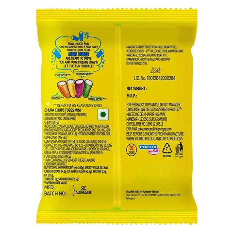 CHUPA CHUPS SOUR TUBES 24.2G