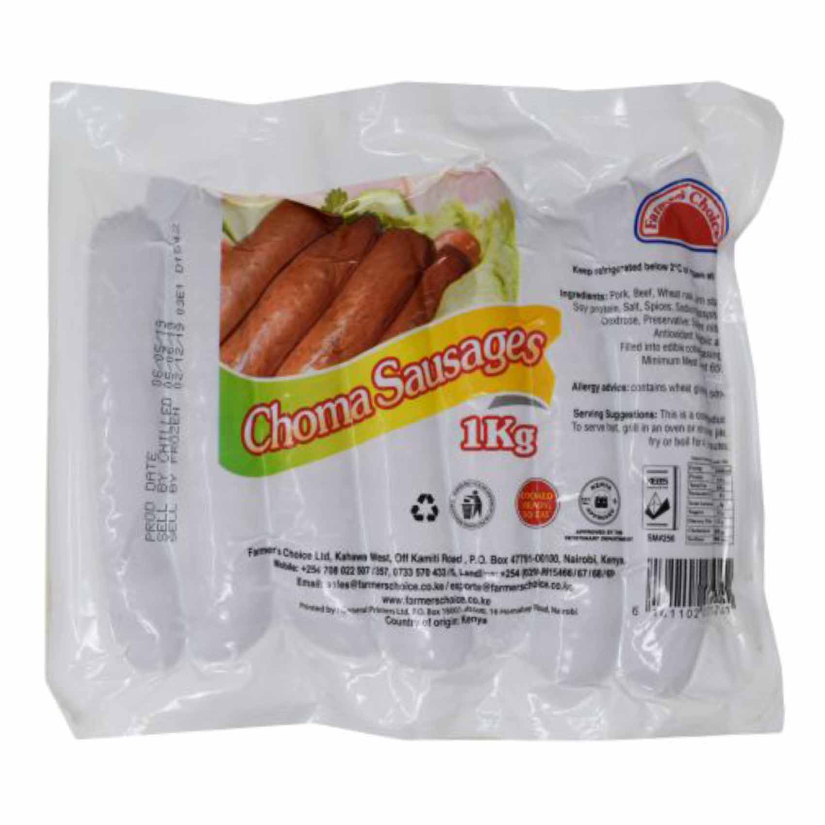 Farmer&#39;s Choice Choma Sausage 1Kg