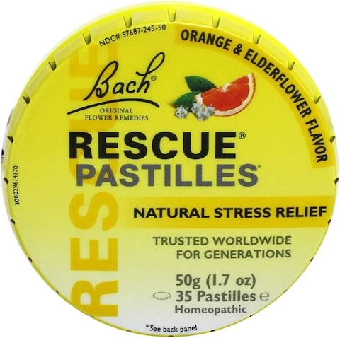 Bach Flower Remedies Rescue Pastilles, Original, 1.7 Oz (50 G)