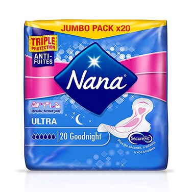 Nana Pads Ultra Goodnight Economic 20 Pads
