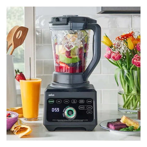 براون رامبو تراي فورس خلاط كهربائي مع أكواب سموثي 2 غو Jb 9042 Bk 1600 واط - أسود