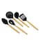 HOME BRAND 5PCS Wooden Handle Nylon tools Set