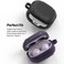 Ringke Onyx Case Compatible with Samsung Galaxy Buds 2 / Galaxy Buds Pro / Galaxy Buds Live, Hard PC Shockproof Case Protective Cover with Keychain - [ Purple ]
