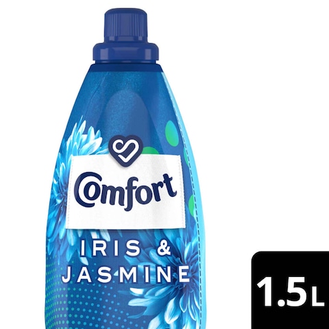 Comfort Concentrated Fabric Softener,  Iris &amp; Jasmine, for long-lasting fragrance,  1.5L