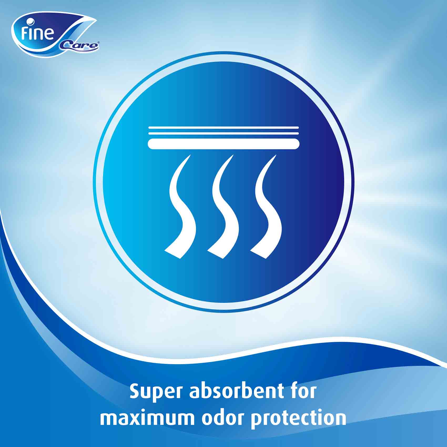Fine Care Incontinence Adult Briefs Diapers Large Waist 110-156 Cm 9 Diapers product thumbnail 3