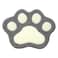 Paw Shaped Bathroom Rug Non-Slip Bath Mat (45 x 60cm), Soft Water Absorbent Thick Shaggy Shower Rug, Machine Washable Bathroom, Gray
