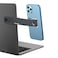 Moxedo Magnetic Side Mount Phone Holder Aluminum Alloy Adjustable Laptop Desktop Monitor Side Mount Clip Compatible with iPhone 13 Pro Max/13 Pro/13/13 Mini/12/11 Series and Smartphones Grey
