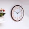 Olsenmark Round Wall Clock- OMWC1776/ Circle Shaped, Wall-Mounted, 1 AA Battery Operated and Durable/ ABS Case and Glass Lens, Minimal Design, Silent Operation, Step Movement/ Ideal for Home
