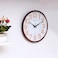 Olsenmark Round Wall Clock- OMWC1776/ Circle Shaped, Wall-Mounted, 1 AA Battery Operated and Durable/ ABS Case and Glass Lens, Minimal Design, Silent Operation, Step Movement/ Ideal for Home