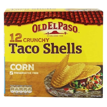 Old El Paso Crunchy Taco Shells 156g