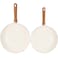 Chefline Ceramic Fry Pan 24Cm + Fry Pan 28Cm