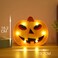 Halloween Pumpkin Orange with LED Lights 19.7x16.2cm