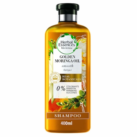 Herbal Essences&nbsp;Bio:Renew&nbsp;Natural Shampoo with&nbsp;Golden Moringa Oil&nbsp;for Hair Smoothness, 400ml&nbsp;