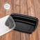 Go2Camps Alsaqer [150 Pack]Compartment Black Base With Lids Food Storage Container(32 Oz) Re32-Full Carton, Disposable Food Container, Meal Preparation Containers, Lunch Boxes Microwave, Freezer Safe