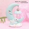 Aiwanto Unicorn Moon Night Light, Night Lamp  LED Night Light Cartoon Nursery Lamp for Children Kid Girl Toy Birthday Gift Home Decor Blue