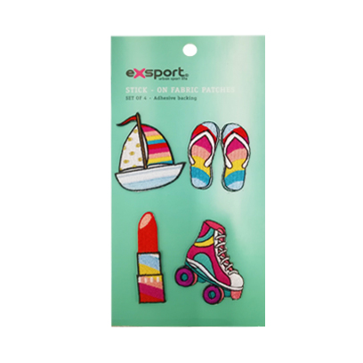 Exsport Stick On Fabric Patches Assorted Set of 4