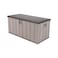 Lifetime Deck Box 150 Gallon (582 Litres), 150.2L x 71.8W x 70H cm. Outdoor Storage for garden, garage and poolside. Weather Resistant with Lid &amp; Side Handles, 10-Year Limited Warranty, LFT-60362.