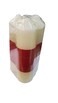 SARVAH-3Pcs Pillar Candle Set - Ivory - Small - 3.75Cm X 12.5 Cm
