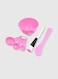 Generic 6-Piece Face Mask Bowl Brush Stick And Gauge Set Pink/White/Black