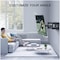 Full Motion TV Wall Mount For Most 32-80 inch TV, Swivel And Tilt TV Mount With Rugged Double Arm Bracket, Universal Flexible TV Stand