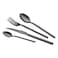 PVD Matte Cutlery Set Matte Black 16 PCS