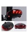 Generic 5 LED 2 Laser Beam Mountain Bicycle Bike Rear Tail Warning Light 20 X 10 X 20cm