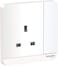 Schneider Avataron Switched Socket 3P 13A 250V E8315_We_G12, White