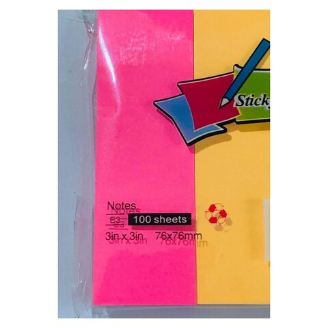 Sticky Notes - 3*3 Inch - Neon Color
