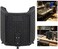 Mike Music 1Pc Mic Sound Absorbing Foam Microphone Isolation Shield Soundproof Cover Guard Plastic Microphone Soundproof Screen Black Three, Door (Soundproof)
