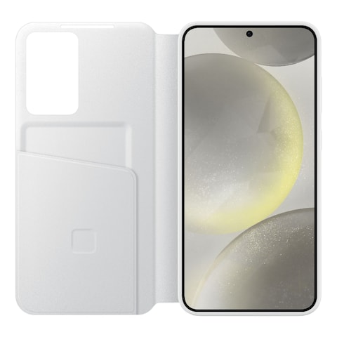 Samsung Smart View Wallet Case Cover for Galaxy S24+ White