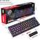 HXSJ V700 Wired Gaming Keyboard RGB Streamer Wired Keyboard 61-key Gaming Keyboard for Game/Office Black (Black)
