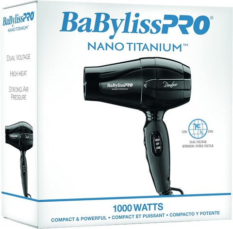 Babyliss Pro Nano Titanium Bambino Compact Dryer, 1 Count (Pack Of 1)