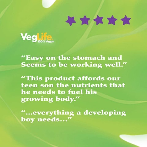 VegLife, Vital Teen Boys Multiple, 60 Vegan Capsules