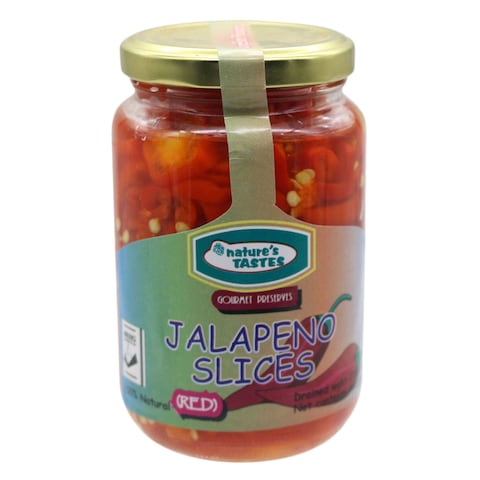 Nature&#39;s Tastes Red Jalapeno Slices 400g